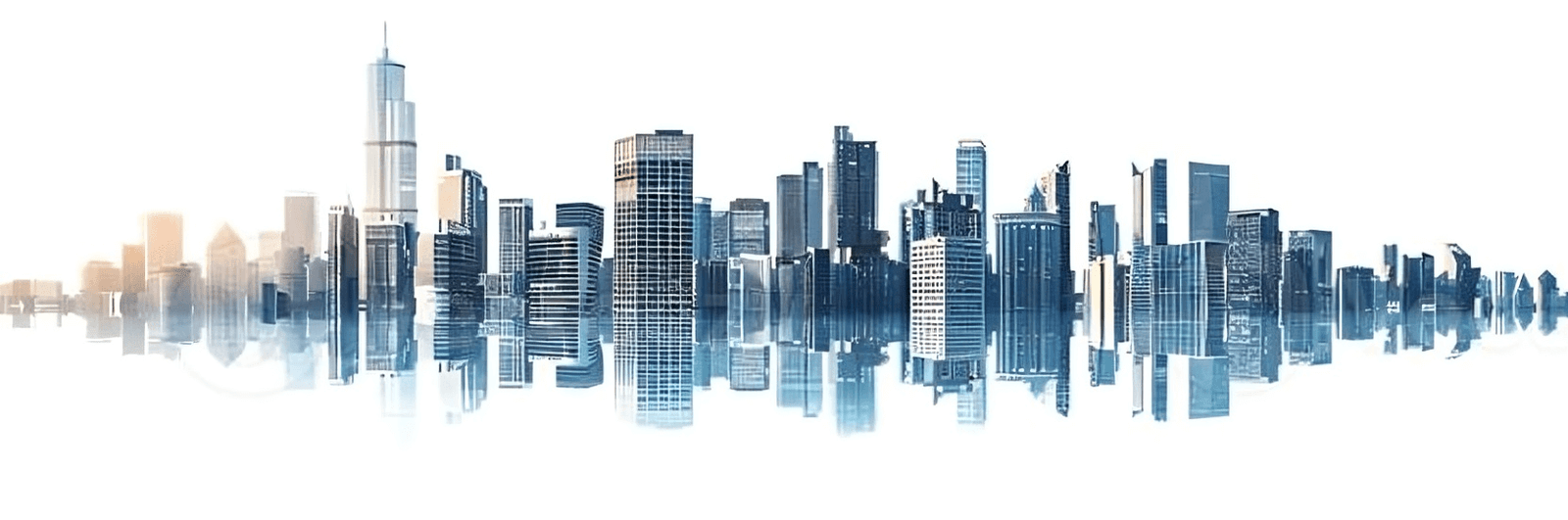Vision: leadership looking at skyline