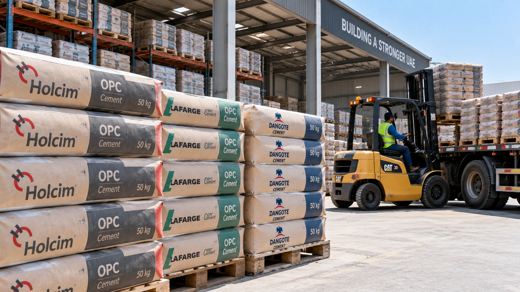 Cement prepared for supply to construction and project customers across the UAE