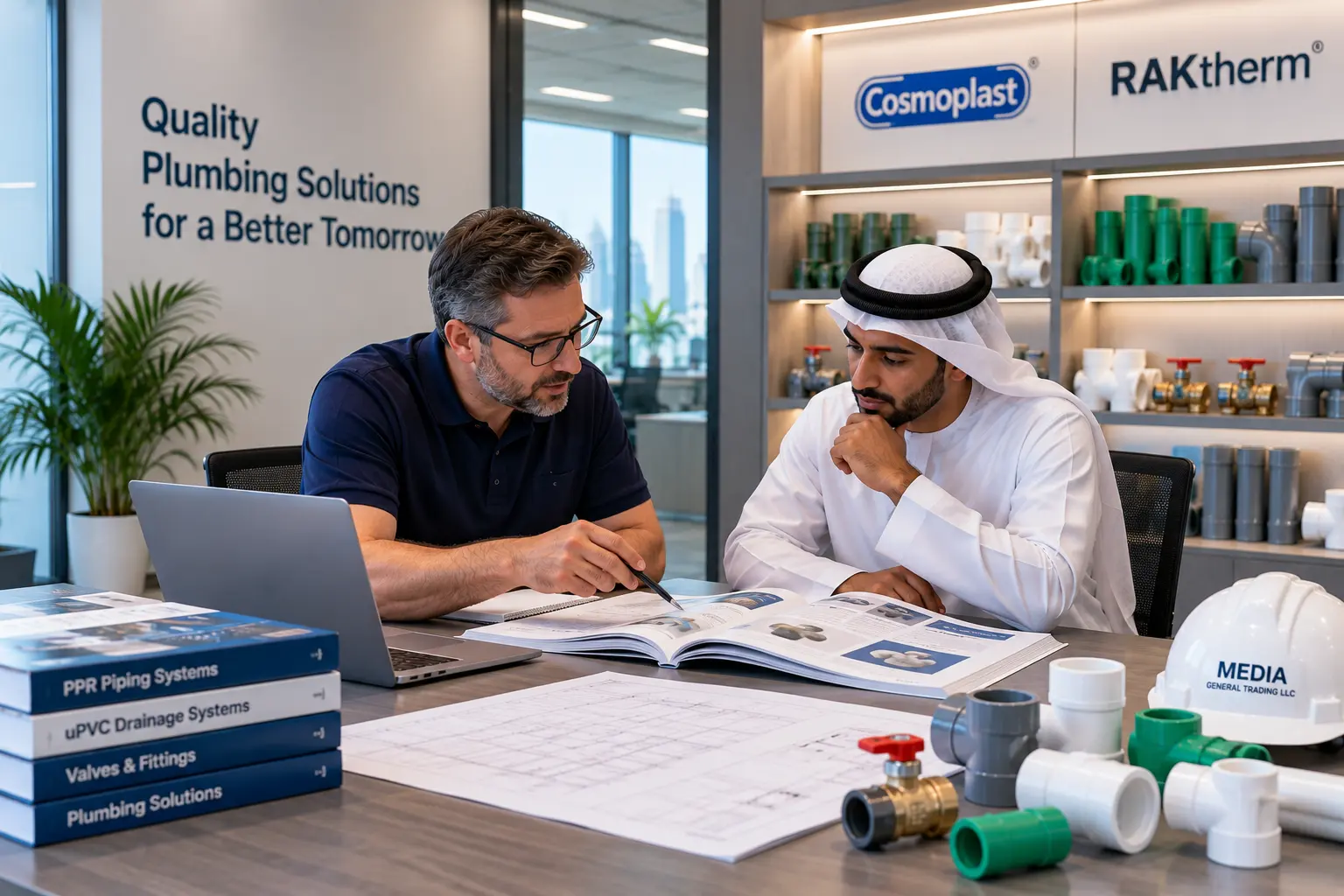 Plumbing product specification and sourcing consultation for UAE project requirements