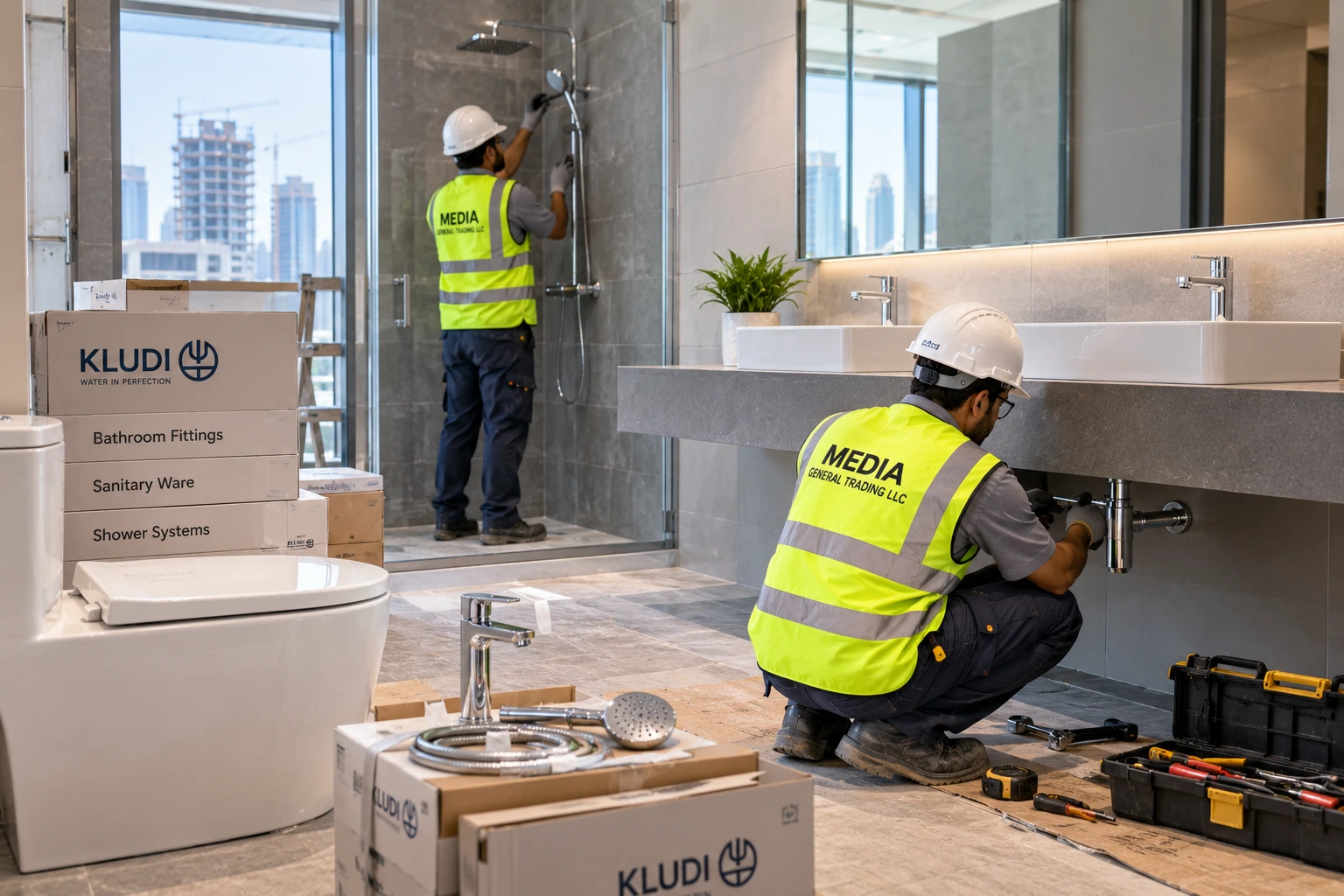 Sanitary ware and bathroom fittings for construction, fit-out and renovation projects across the UAE